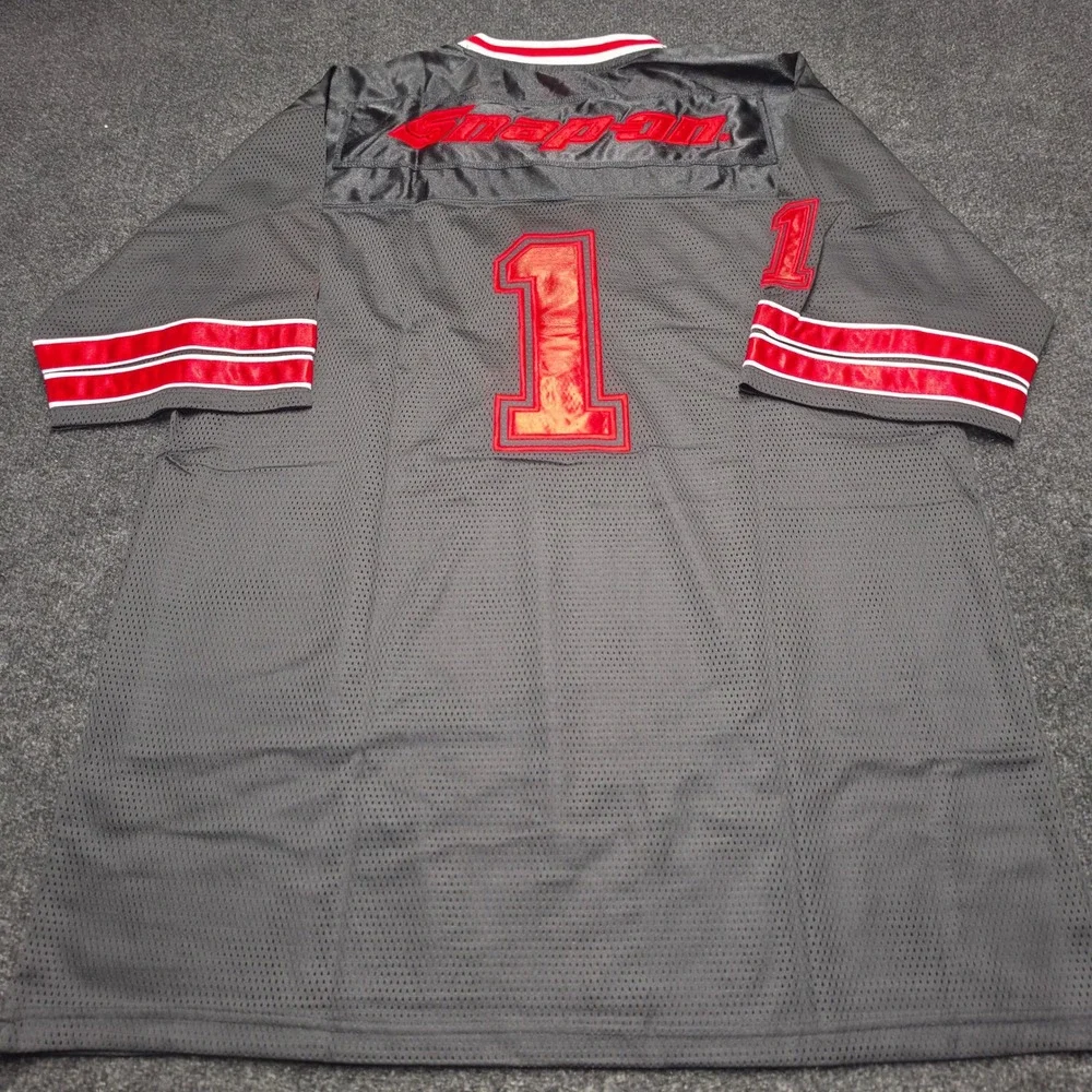 Snap-on Tools 2009 Special Edition Football Jersey Mens XL Grey Red Mesh XL